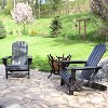 Sunnydaze Outdoor Lake Style Adirondack Chair with Cup Holder - 4 of 4