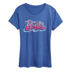 Women's - Barbie - Airbrush Logo Short Sleeve Graphic T-Shirt - 1 of 4