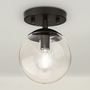 Urban Ambiance Luxury Minimalist Indoor Ceiling Light,  7-7/8''H x 5-7/8"W x 5-7/8''D,  Matte Black Finish, UHP4443 - 1 of 4