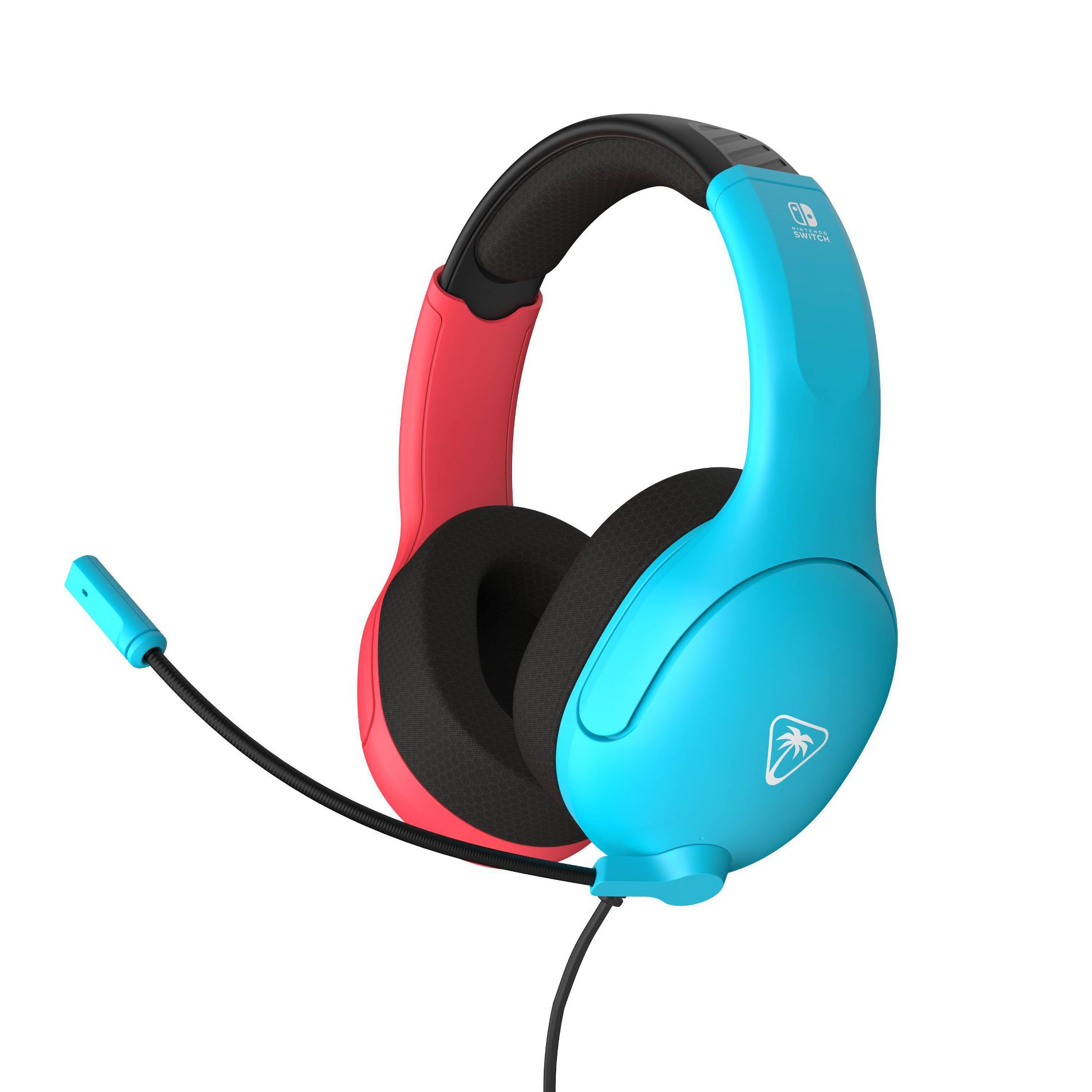 Turtle Beach Airlite Fit Wired Headset for Nintendo Switch - Neon Blue/Red: Lightweight Design, On-Ear Volume Control