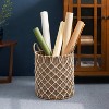 Gulches Woven Basket with Handles£¬Natural Brown £¬For Clothes, Towels, Canvas, Toys and Magazine Storage and Home Decoration - 2 of 4