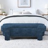 Upholstered Bench with Large Storage Space, End of Bed Storage Bench Ottoman for The Living Room, Entryway - 2 of 4