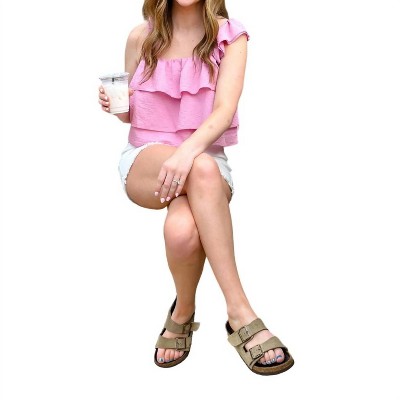 Women's Isn't She Lovely Ruffled Tank - Listicle