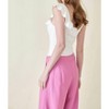 Women's Ruffled Square Neckline Bodysuit Top - Fore - 2 of 4