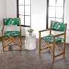 Cukor Classic Vintage Outdoor Acacia Wood Folding Director Chair with Canvas Seat- JONATHAN Y - 2 of 4