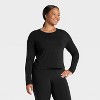 Women's Beyond Ease Cropped Long Sleeve Top - All In Motion™ - 4 of 4