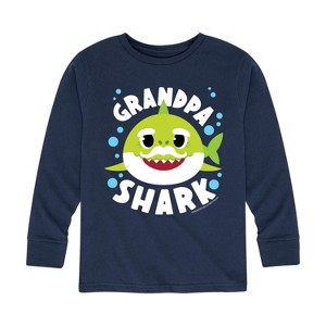 Boys' - Baby Shark - Grandpa Shark Long Sleeve Graphic T-Shirt - 1 of 4