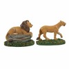 Department 56 Villages 2.25 In Zoological Garden's Lions , Lion Lioness Wildlife (2PC) - 2 of 3