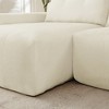 108" Linen L-Shaped Modular Sectional Sofa with No Assembly Required, Wide Deep Seat and Convertible Floor Design - 3 of 4