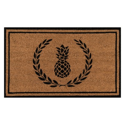 1'6"x2'6" Fruit Woven Door Mat Black - Erin Gates By Momeni