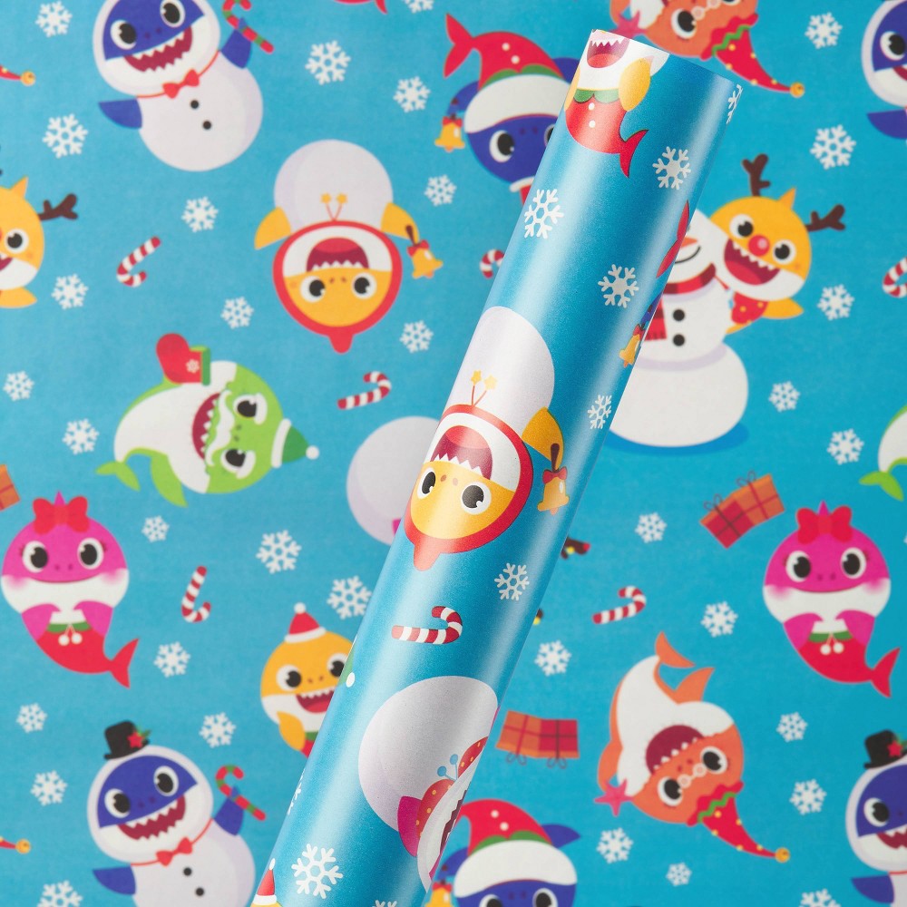 40 sq ft Pinkfong Baby Shark Gift Wrap