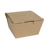 Pactiv Evergreen EarthChoice Tamper Evident OneBox Paper Box, 4.5 x 4.5 x 3.25, Kraft, 200/Carton - 4 of 4