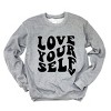 Simply Sage Market Love Yourself Heart Sweatshirt - 3 of 4