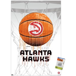 Trends International NBA Atlanta Hawks - Drip Basketball 21 Unframed Wall Poster Prints - 1 of 4