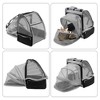 Unique Bargains Pet Backpack Breathable Pet Carrier for Travel 12.6"x11.02"x16.14" Black - 3 of 4