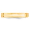 Black Bow Jewelry 2mm to 6mm 14K Yellow Gold Lightweight Domed Comfort Fit Band - 2 of 4