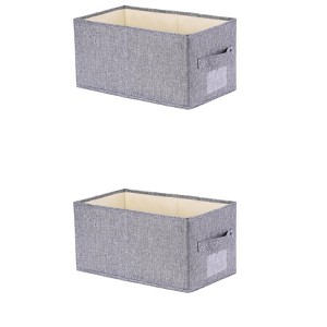 REGALWOVEN Fabric Foldable Closet Storage Bins with Handles 2 Pcs - 1 of 4