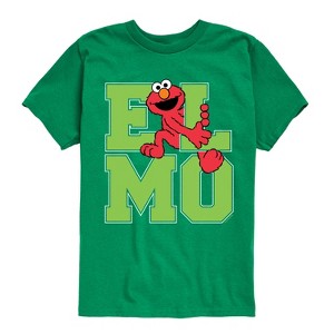 Boys' - Sesame Street - Elmo Collegiate Short Sleeve Graphic T-Shirt - 1 of 4
