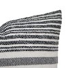 20x20 Inches Hand Woven Multi Cotton & Faux Leather With Polyester Fill Pillow - Foreside Home & Garden - image 2 of 4