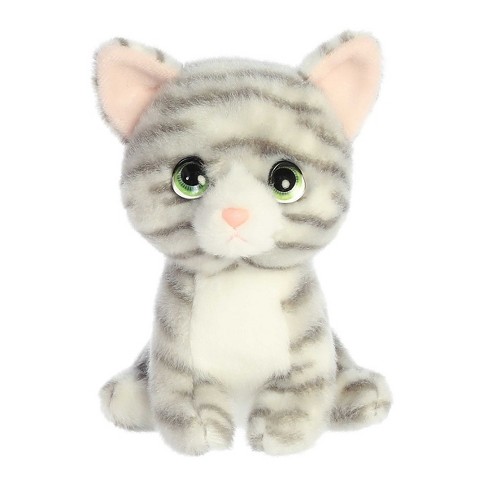 grey tabby cat soft toy