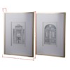 DSVIMOY Set of 2 Fake Pencil Architectual Wall Art, Wall Decor Accent, Silver, 24"*32"*1.2" - 3 of 4