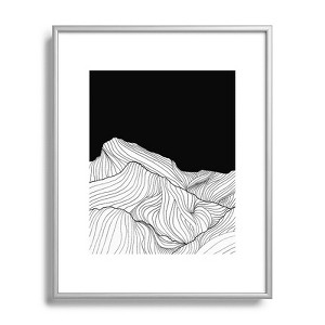Viviana Gonzalez Lines in the mountains Metal Framed Art Print - Deny Designs - 1 of 4