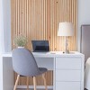 ROTTOGOON 23" Table Lamps Coastal Farmhouse Touch Control 3-Way Dimmable USB Ports Washed White 2-Pack - 2 of 4