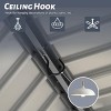 8×5 FT Hardtop Grill Gazebo, Gazebo with Double Galvanized Steel Roof, Canopy Shelter with 2 Cabinets and Ceiling Hooks-Coolbibila - 3 of 4