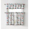 Kate Aurora 3 Piece Cafe Rod Pocket Autumn Country Rooster Kitchen Curtain Tier & Valance Set - 4 of 4