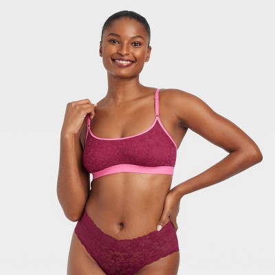 Auden Women's Mesh Bralette -, Pink, Small : : Clothing, Shoes &  Accessories