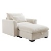 NicBex Couches for Living Room 51" Single Sofa Corduroy Upholstered 1 Seater Sofa Couch Modern Lounge Chair with 2 Throw Pillows for Apartment - 4 of 4