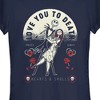 Juniors Womens The Nightmare Before Christmas Valentine's Day Jack and Sally Love You to Death T-Shirt - 2 of 4