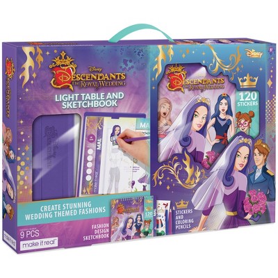 Make It Real: Disney Descendants Royal Wedding Light Table & Sketchbook ...