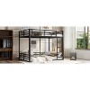 Bellemave Full XL over Full XL Metal Bunk Bed, Heavy-Duty Floor Bunk for Kids, Teens & Adults, Space-Saving, Noise-Reduced, Black, Easy Assembly - 4 of 4