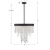 Crystorama Lighting Winham 5 - Light Chandelier in  Black Forged - 3 of 3