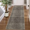 Indoor Modern Washable Geometric Checkered Floor Carpet Soft Non Slip Area Rugs for Home Office - 3 of 4