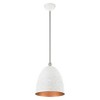 Livex Lighting Arlington 1 - Light Pendant in  White/Brushed Nickel - 3 of 4