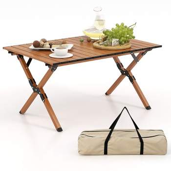 Outdoor Roll Paper Holder Protable Bamboo Rope Camping Picnic