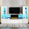 NicBex TV Stand for 75 Inch TV,TV Entertainment Center with 34.2 Inch Non-heating Electric Fireplace,TV Console Table for Living Room - 2 of 4