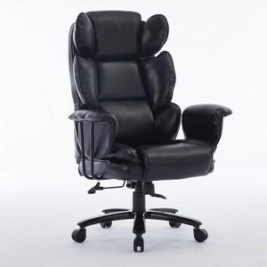 Dexmalle Ergonomic Comfy Leather Office Boss Chair,Capacity 500lbs - 1 of 4