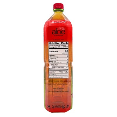 IBERIA aloe Strawberry Aloe Vera Drink - 50.8 fl oz Bottle