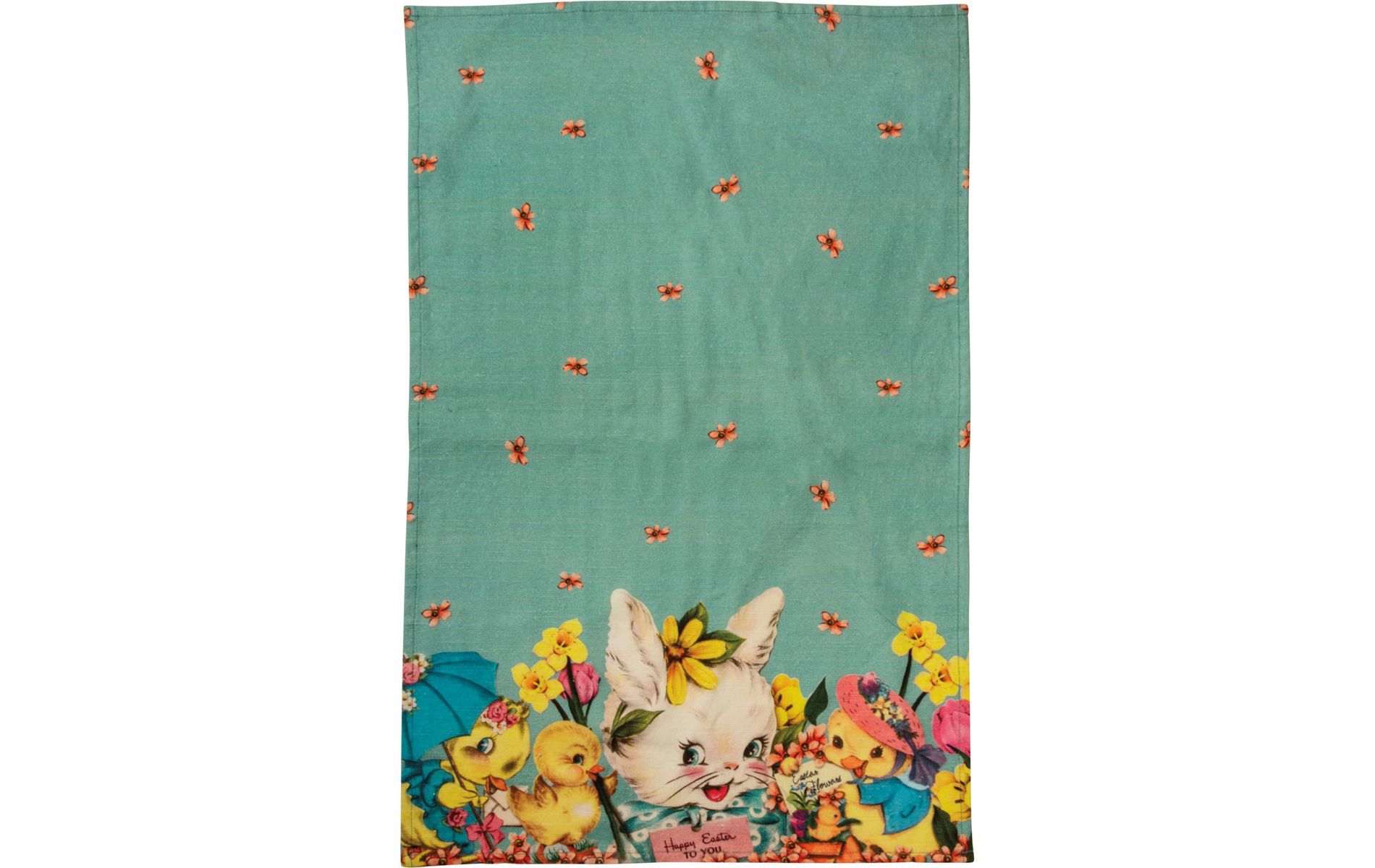Primitives By Kathy Retro Vintage Happy Easter Kitchen Towel - 18" x 28"