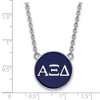 Black Bow Jewelry Sterling Silver Alpha Xi Delta Greek Life Necklace 18 Inch - 2 of 4