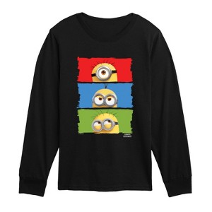 T-shirt Moi Moche Et Méchant Minions – Rouge – Manches Courtes – Garçon Taille L