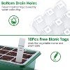 iMountek"10Pcs Seed Starter Tray Kit with 120 Cells, Humidity Dome, Labels & 2 Garden Tools for Germination"Green - 4 of 4