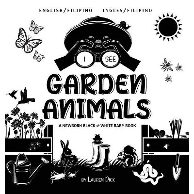 I See Garden Animals - Large Print by  Lauren Dick (Hardcover)