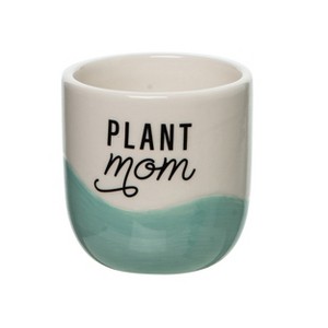 Totalee Gift Plant Mom Small Cer Planter Ceramic Blue - 1 of 1