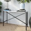 Marble Top Console Table in Black - Henn&Hart - 2 of 4