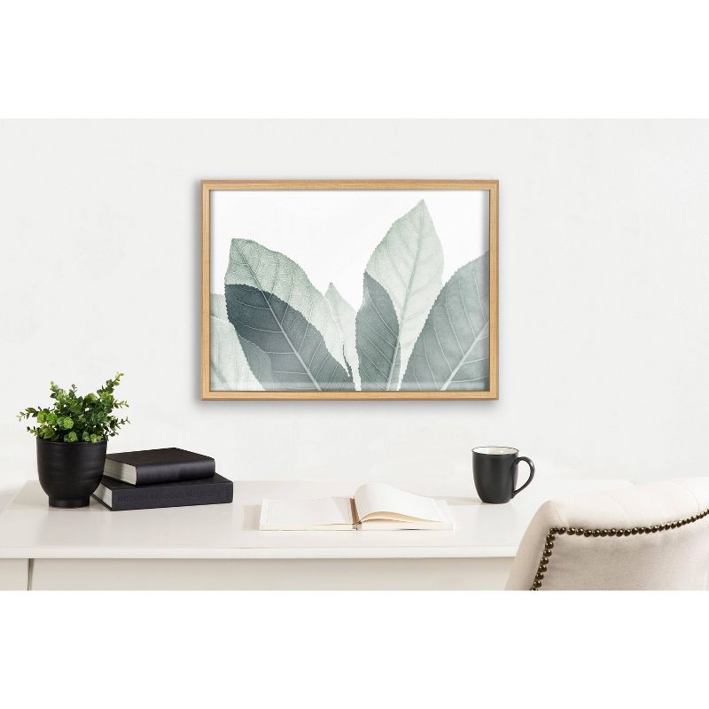 18&#34; x 24&#34; Blake Modern Leaf Botanical III Framed Printed Glass Natural/Green - Kate &#38; Laurel All Things Decor, 6 of 8