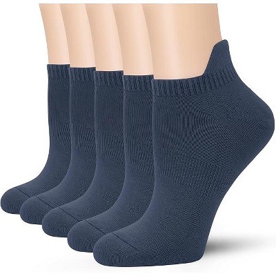 SERISIMPLE Women Viscose Bamboo No Show Sock Low Cut Socks Arch Support Breathable Athletic Sock 5 Pairs